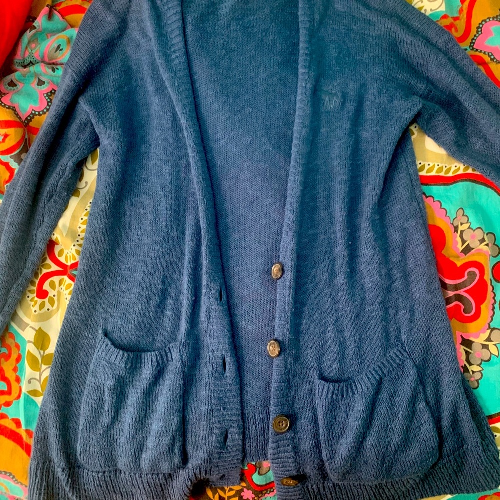 Abercrombie & fitch blue cardigan
